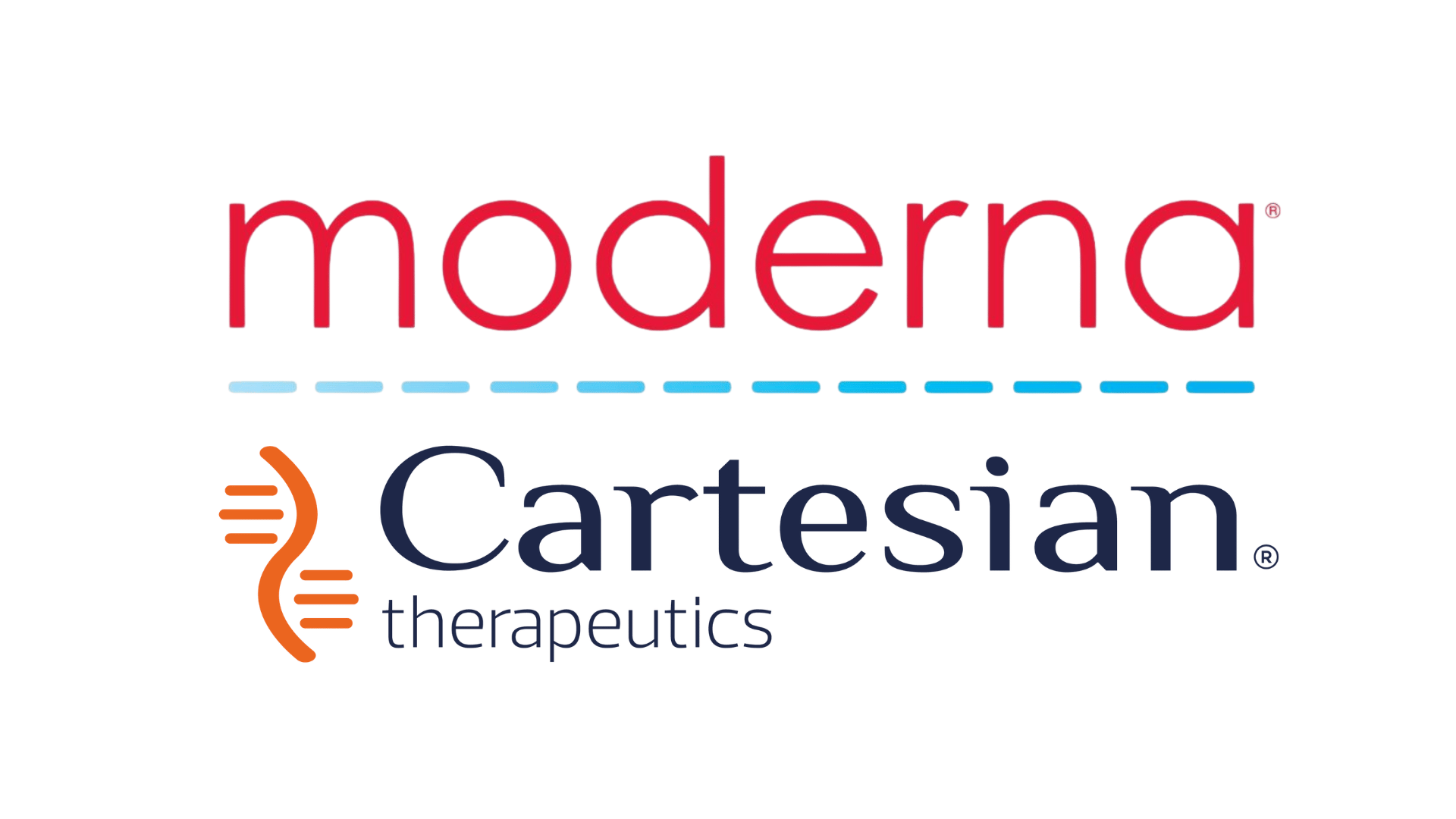 Moderna and Cartesian Therapeutics collaboration representing clinical research, cell therapy innovation, patient recruitment, and biotechnology advancement
